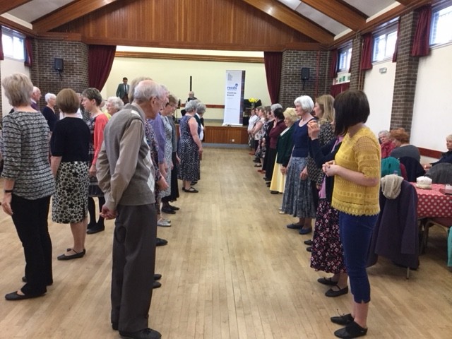 Waiting to start dancing