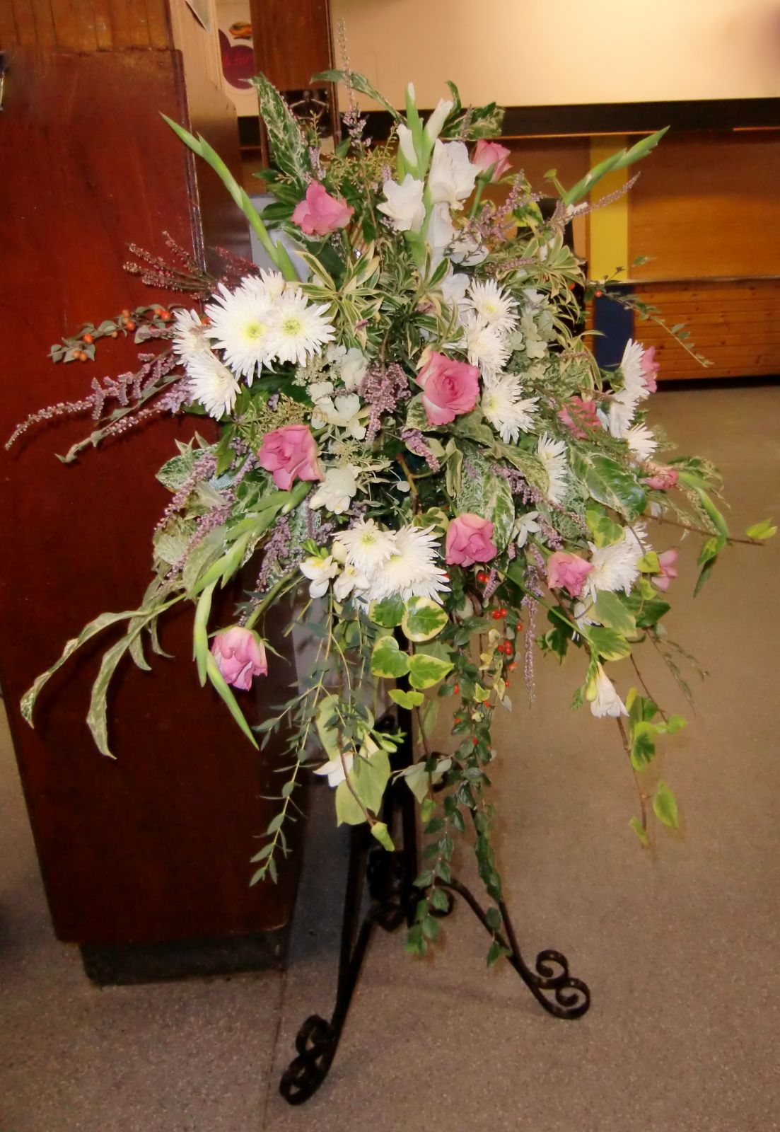 One of the special floral arrangements