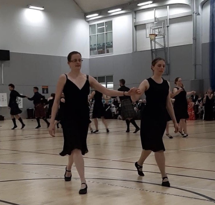 Jenny Russell and (behind Jenny, on the right) Rachel Shankland danced in the demonstration team.