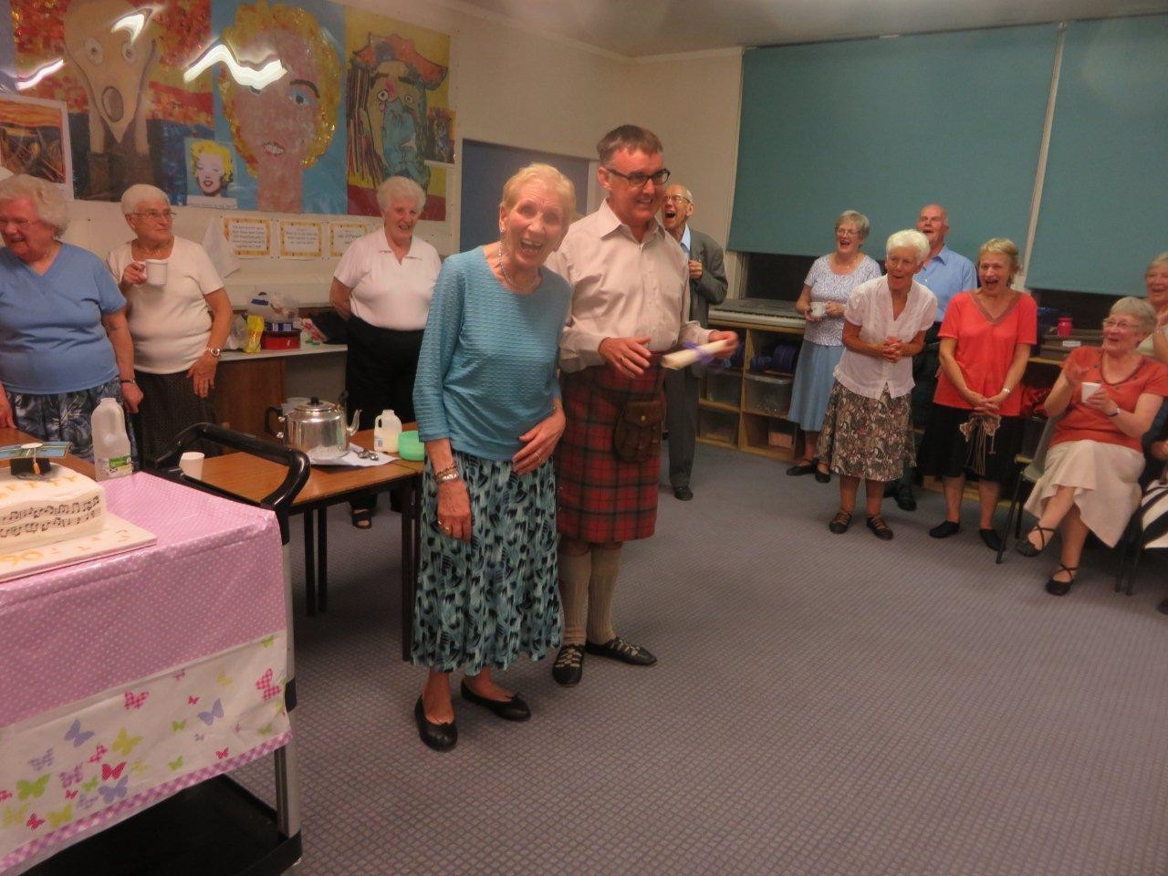 And making Betty laugh!