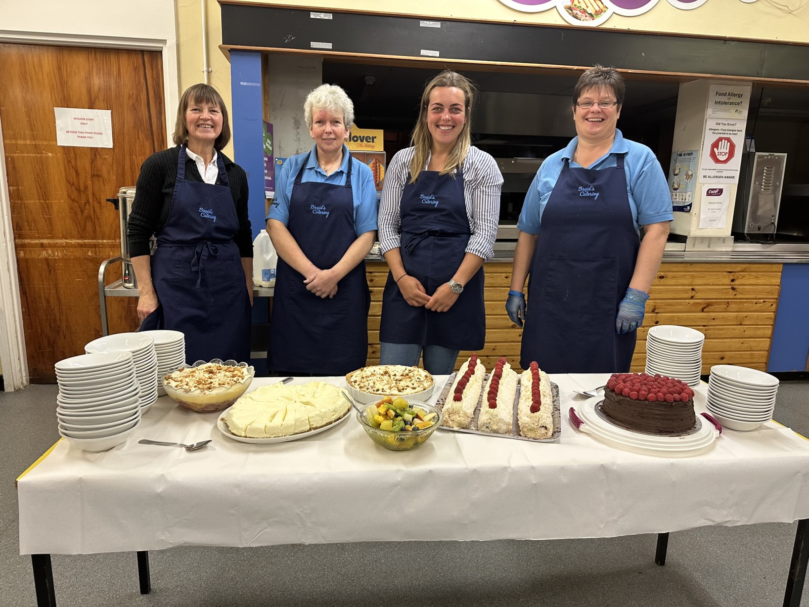 The catering team - Sandra Braid, Moffat