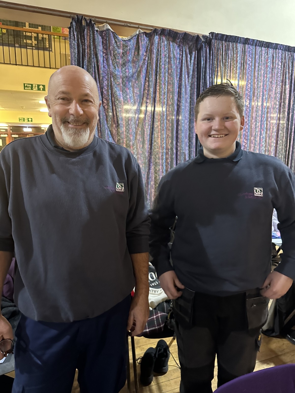 The Facilities assistants for the evening