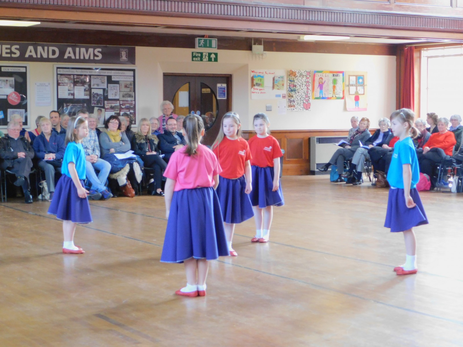 Our younger dancers waiting to dance Domino Five.