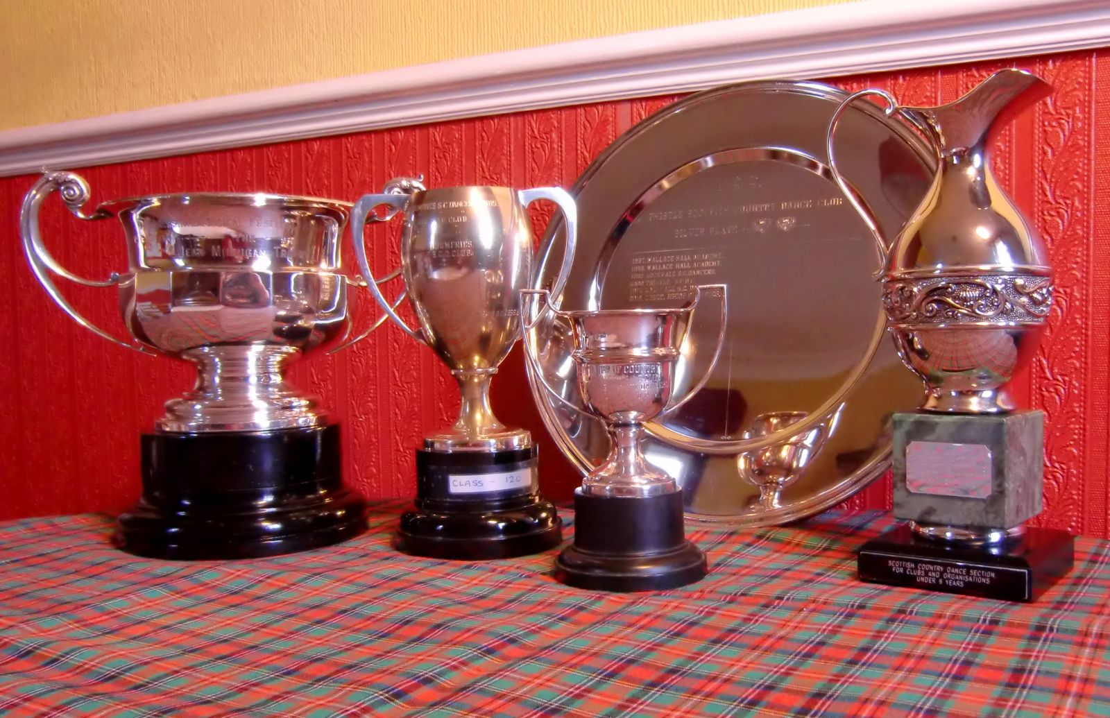 The silverware won by the Branch teams