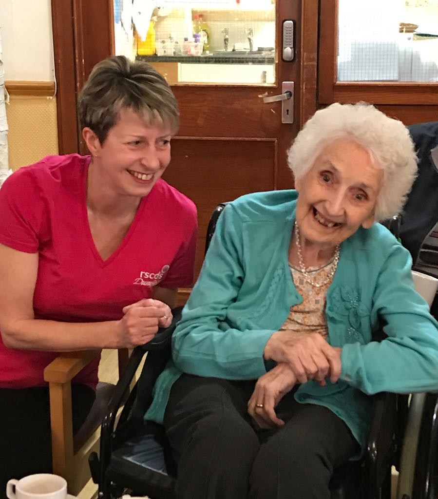 Former Branch member Mary Graham with her niece, Jane Meikle, one of the dancers