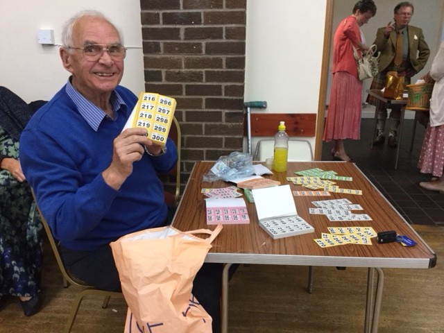 Raffle man Tom