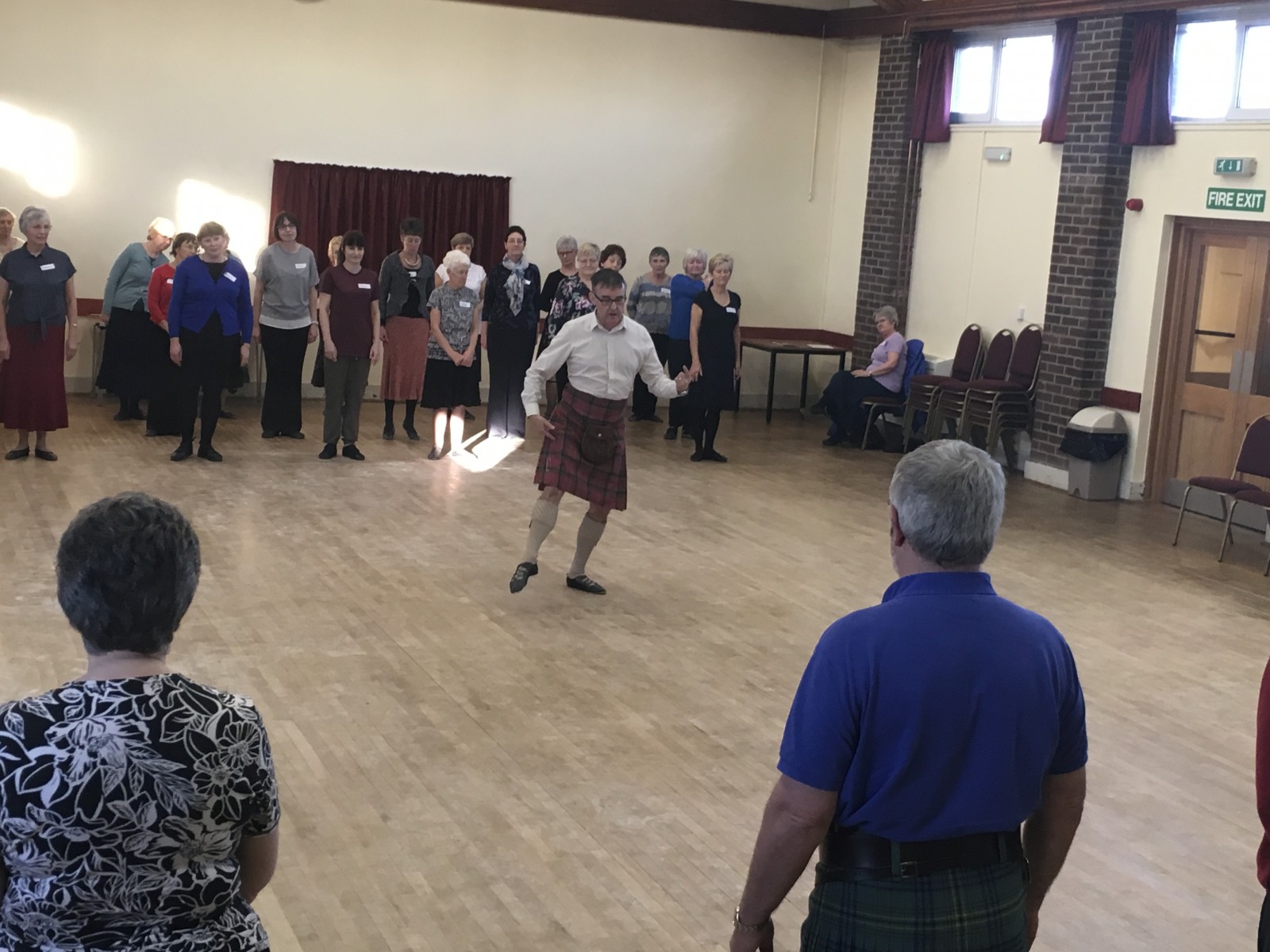William demonstrating the step